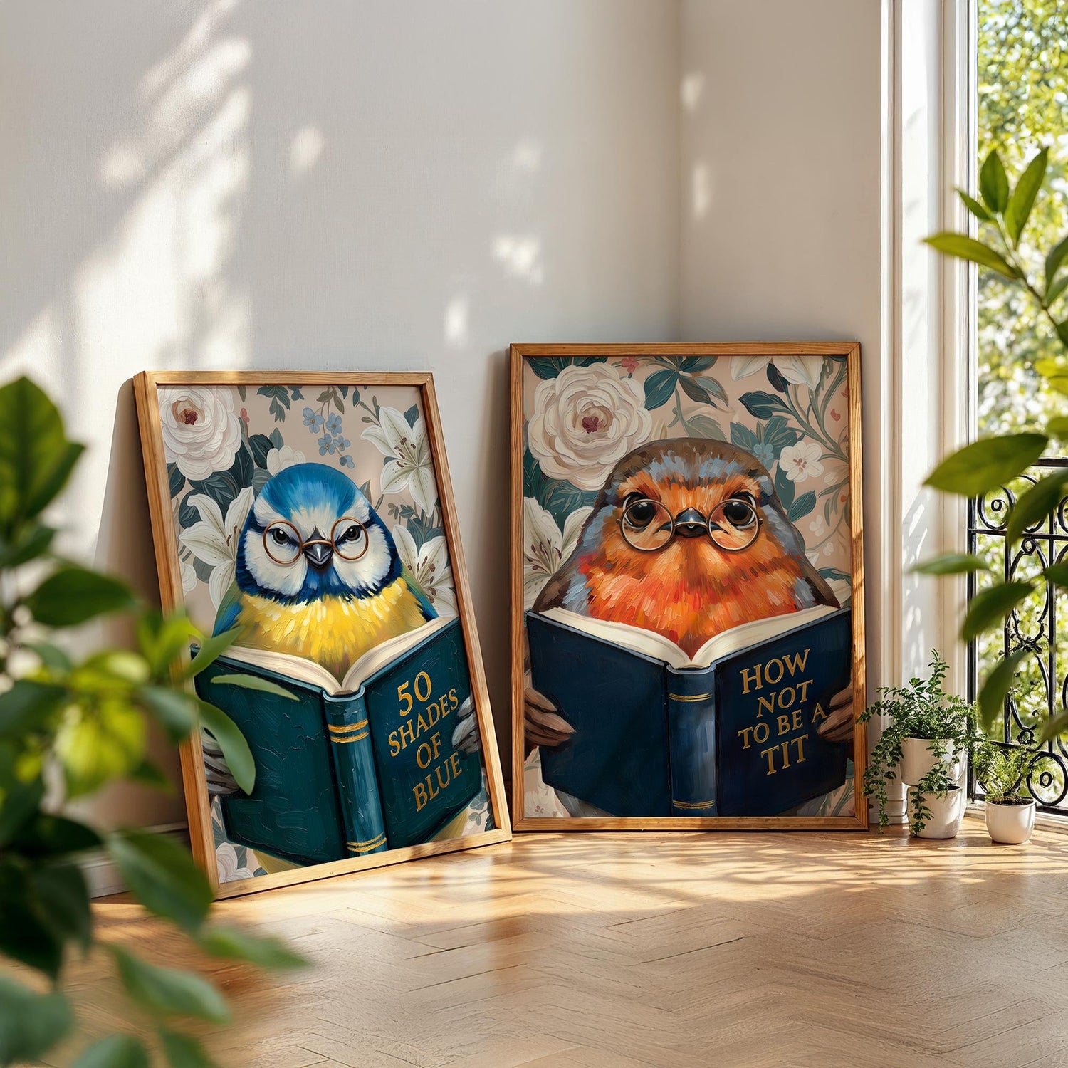 Animals Reading Books Prints