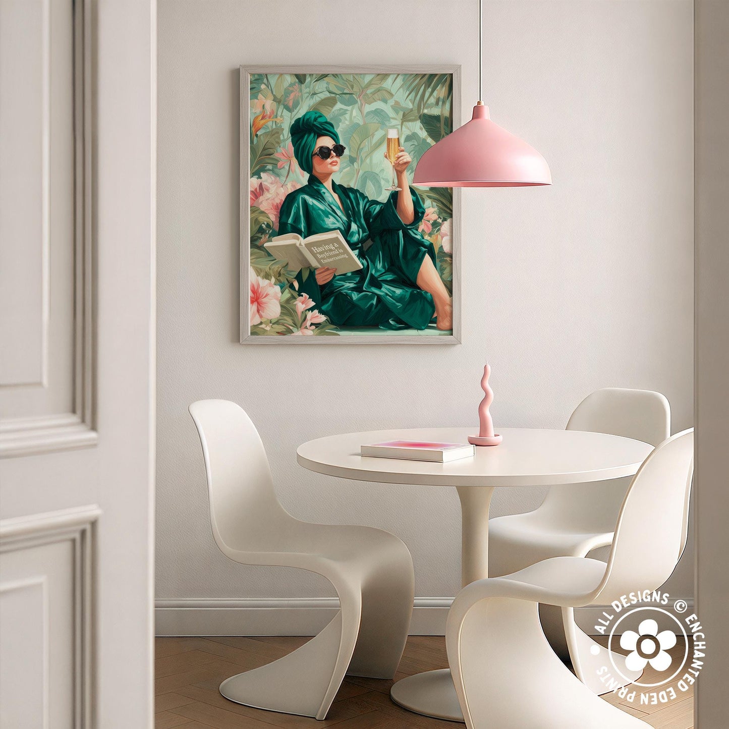 Having a Boyfriend Is Embarrassing Print: Vogue-Inspired Girly Wall Art