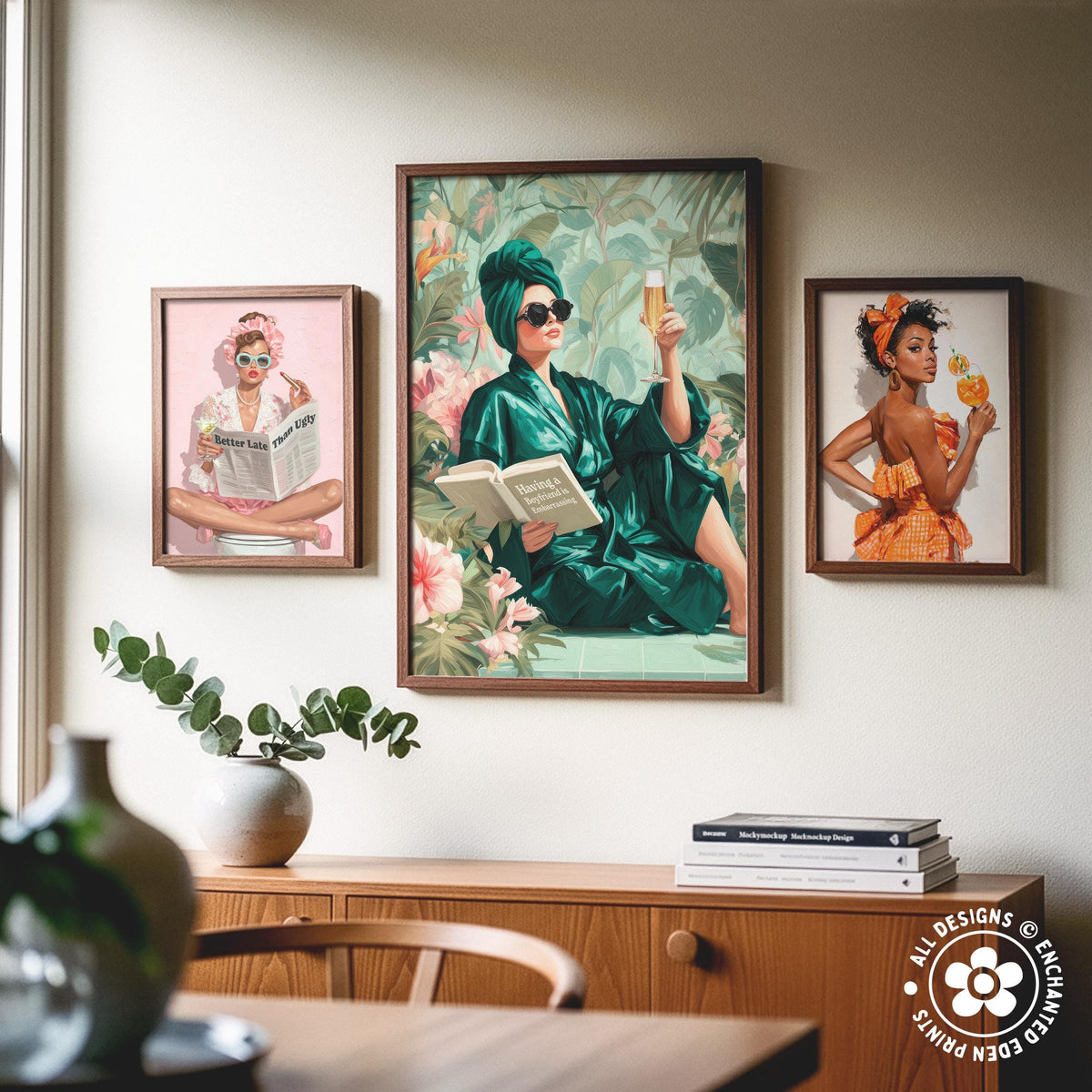 Having a Boyfriend Is Embarrassing Print: Vogue-Inspired Girly Wall Art