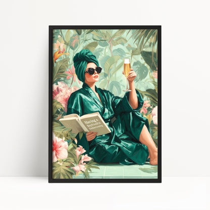 Having a Boyfriend Is Embarrassing Print: Vogue-Inspired Girly Wall Art