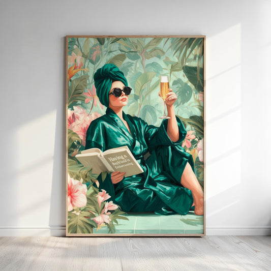 Having a Boyfriend Is Embarrassing Print: Vogue-Inspired Girly Wall Art