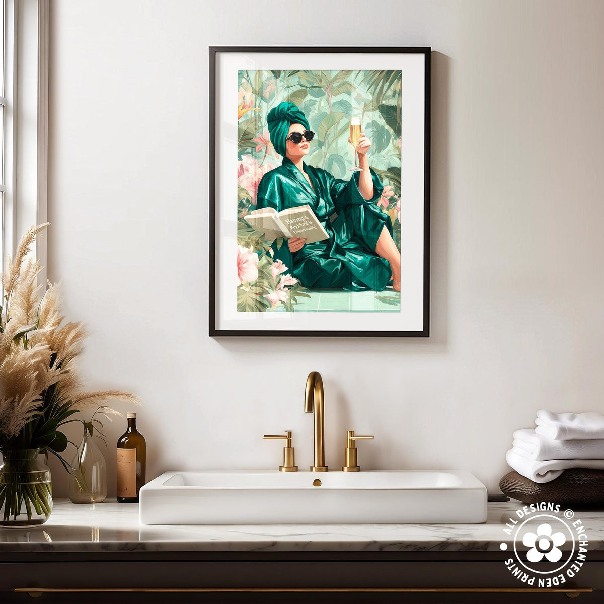 Having a Boyfriend Is Embarrassing Print: Vogue-Inspired Girly Wall Art